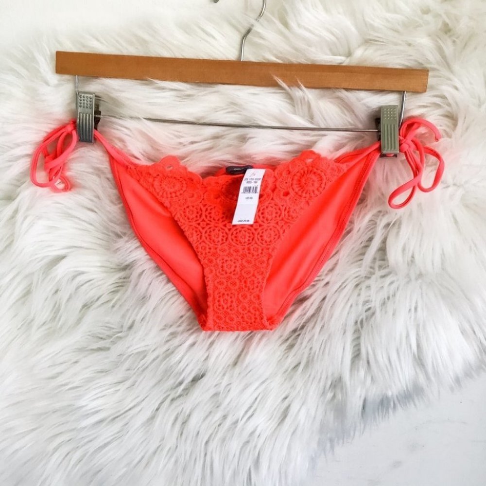Aerie Hot Pink Crochet Bikini Bottoms